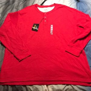 Men’s 2XL Redhead Red Thermal Long Sleeve Shirt